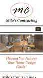 Mobile Screenshot of miloscontracting.com