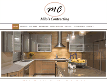 Tablet Screenshot of miloscontracting.com